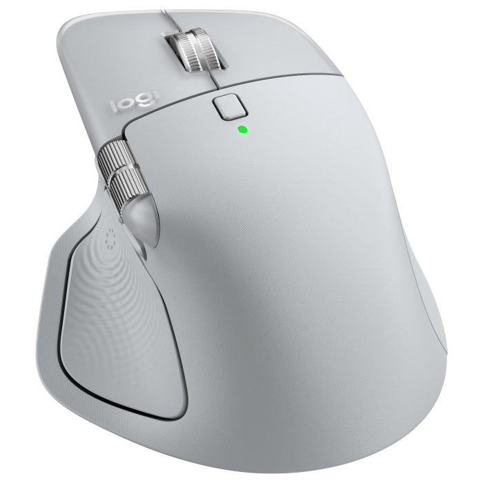 Logitech MX MASTER 4 Ratón Inalámbrico Ergonómico PALE GRAY, Respuesta Háptica, Carga USB-C, Bluetooth, 8000 DPI 4