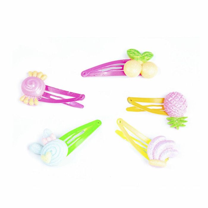 Inca Accesorios de Cabello Niñas: Clips de Pelo Infantiles con Adornos de Frutas de 4,5 cm, Set de 5 Unidades en Colores Alegres y Vibrantes Inca Accesorios de Cabello Niñas: Clips de Pelo Infantiles con Adornos de Frutas de 4,5 cm, Set de 5 Unidades en Colores Alegres y Vibrantes