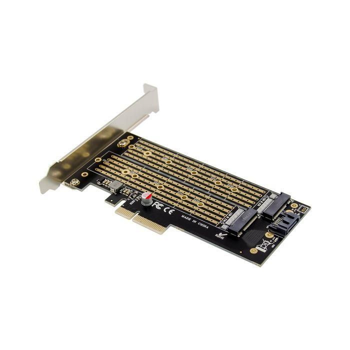 MicroConnect PCIe x4 M.2 B&M Key NVMe SSD Adaptador para Disco Duro 3