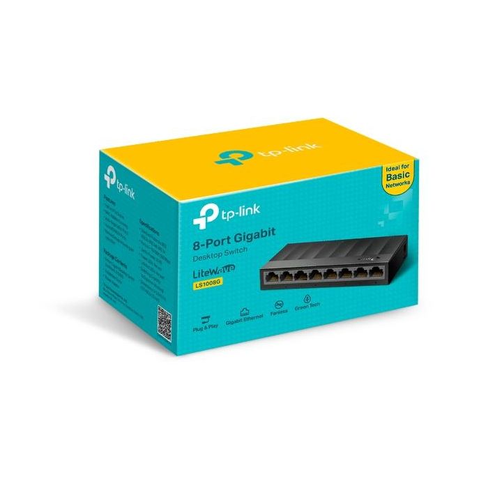 Tp-link LS1008G Switch de Escritorio 8 Puertos 10/100/1000Mbps, Plug and Play, Sin Ventilador 2 Tp-link LS1008G Switch de Escritorio 8 Puertos 10/100/1000Mbps, Plug and Play, Sin Ventilador 2