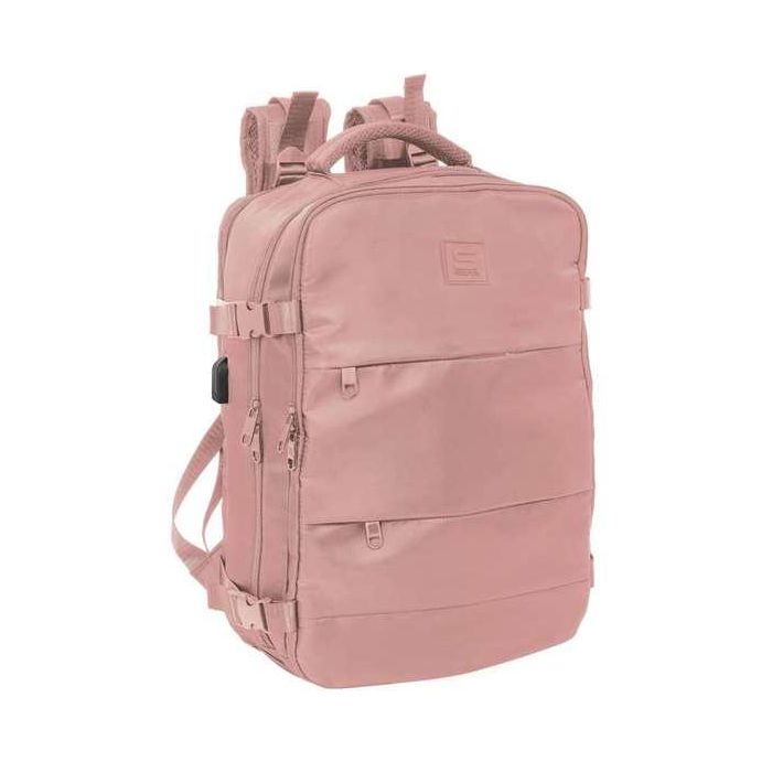 Safta Mochila Viaje Cabina Portatil 15,6" Rosa 29x44x19 cm