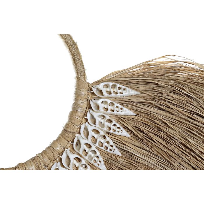 DKD Home Decor Decoración Pared Étnica Balinesa Yute Natural, Cuadro Panel Decorativo 60 cm Ancho x 39 cm Alto 2