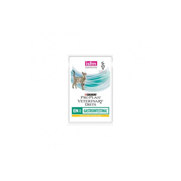 Purina Proplan EN Gastrointestinal Pollo - Dieta Húmeda para Gatos con Problemas Digestivos, Fácil de Digerir - 10 sobres de 85g