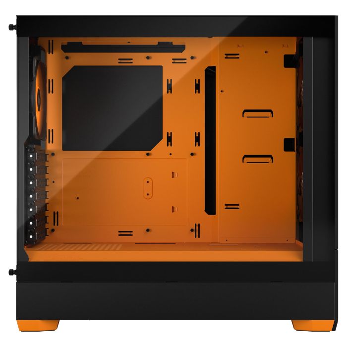 Fractal Design Pop Air RGB Orange Core TG Clear Tint Caja Torre PC con Ventana Cristal Templado y RGB Negro Naranja ATX mATX Mini-ITX 4
