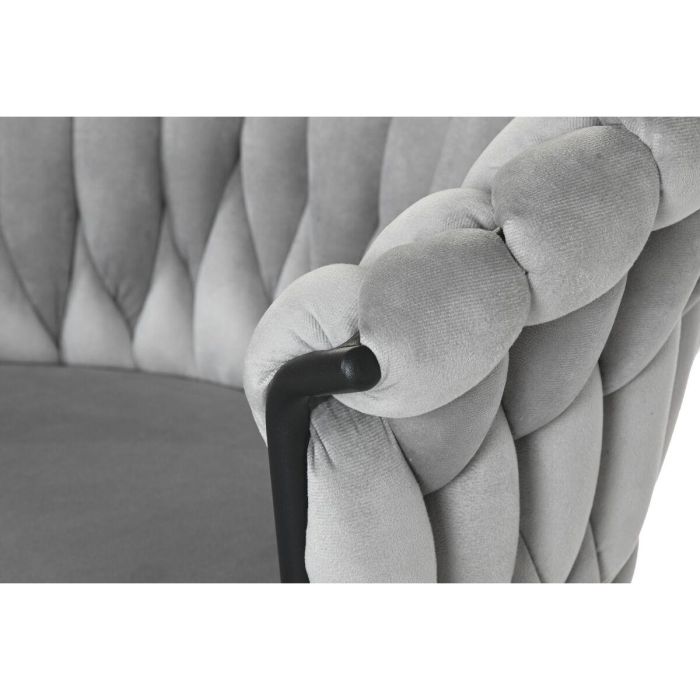 Silla Moderno DKD Home Decor Gris Negro 60 x 84 x 66 cm 1 Silla Moderno DKD Home Decor Gris Negro 60 x 84 x 66 cm 1