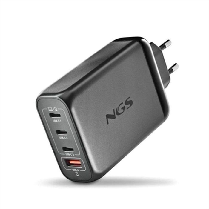 NGS BUD140W Cargador de Pared Ultrarrápido 140W GaN con 4 Puertos (3x USB-C PD3.1, 1x USB-A QC3.0) para Portátiles, Smartphones, Tablets 20