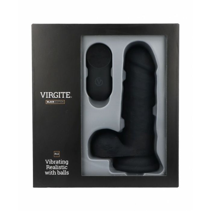 Consolador Realista Virgite R12 Negro 14,4 cm 4