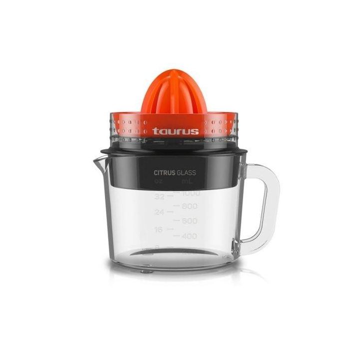 EXPRIMIDOR TAURUS CITRUS GLASS - 30W - ROTACIÓN DOBLE SENTIDO - 1L - JARRA CRISTAL APTA LAVAVAJILLAS - 2 CONOS EXPRIMIDORES 0 EXPRIMIDOR TAURUS CITRUS GLASS - 30W - ROTACIÓN DOBLE SENTIDO - 1L - JARRA CRISTAL APTA LAVAVAJILLAS - 2 CONOS EXPRIMIDORES 0