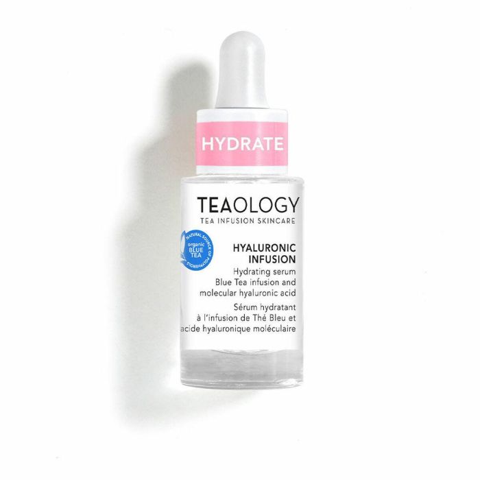 Teaology Sérum Facial Hidratante con Ácido Hialurónico Blue Tea Infusion, Tratamiento 15 ml