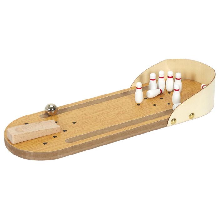 Mister Gadget Juego Bolos Escritorio Mini Madera Colección Vintage 10,5x30x4,5 cm 2