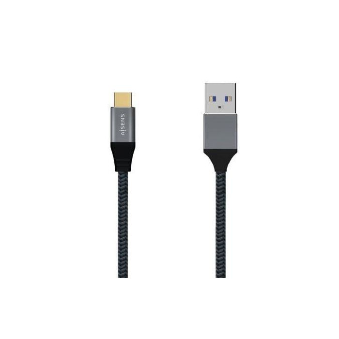 Cable USB A a USB-C Aisens A107-0632 1,5 m Gris (1 unidad) Cable USB A a USB-C Aisens A107-0632 1,5 m Gris (1 unidad)