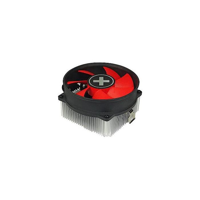 Xilence XC035 Enfriador para AMD FMx, AM3/4, TDP 89W | Procesador CPU Cooler PWM Negro Rojo