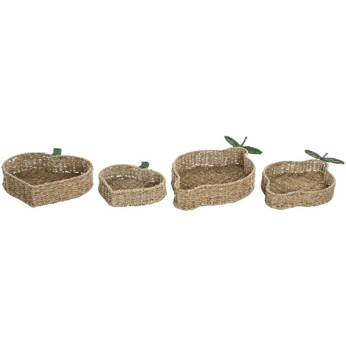 Centro Mesa Tropical DKD Home Decor Natural Verde 32 x 8 x 33 cm Set de 2 (2 Unidades) 0 Centro Mesa Tropical DKD Home Decor Natural Verde 32 x 8 x 33 cm Set de 2 (2 Unidades) 0