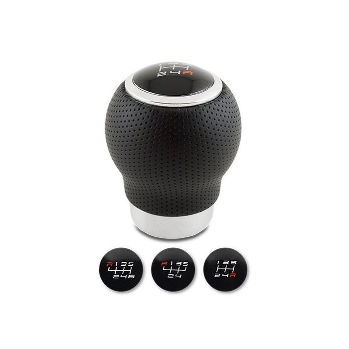 Pomo de la Palanca de Cambio BC Corona POM30165 Piel Con Gatillo Negro (27 mm) 1 Pomo de la Palanca de Cambio BC Corona POM30165 Piel Con Gatillo Negro (27 mm) 1