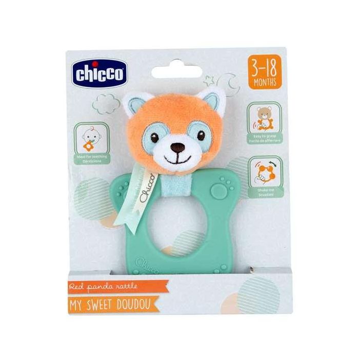 Sonajero oso panda ligero y fácil de agarrar 9,5x5x14 cm Sonajero oso panda ligero y fácil de agarrar 9,5x5x14 cm