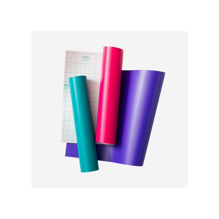 Cricut Joy Xtra Smart Vinyl Lámina de Vinilo de Transferencia Térmica Liso, Turquesa, Compatible con Cricut Joy Xtra, 3 Hojas - 2010374 1