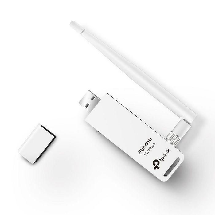 TP-Link TL-WN722N Adaptador USB Inalámbrico 150Mbps de Alta Ganancia para Redes Wi-Fi 1