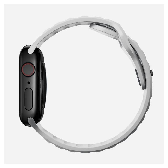 Nomad Sport Band Lunar Gray - Correa Deportiva de Caucho Ajustable para Apple Watch Ultra / 46mm y Series 42/44/45/49mm, Resistente al Agua 7
