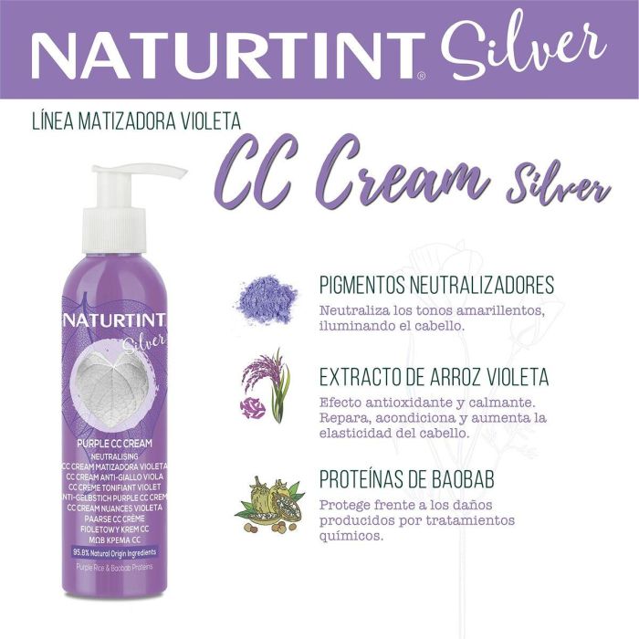 Naturtint Cc Cream Silver Mascarilla Matizadora 200 mL 8 Naturtint Cc Cream Silver Mascarilla Matizadora 200 mL 8