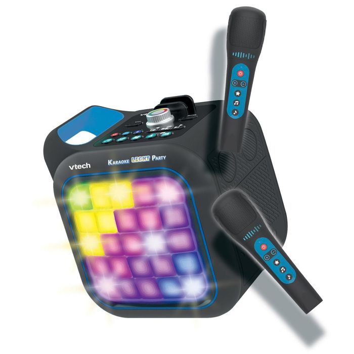 Vtech Karaoke Light Party Duo Disco Edition con Altavoz Bluetooth, 2 Micrófonos, 5 Modos de Juego, Control de Volumen y Luces 1 Vtech Karaoke Light Party Duo Disco Edition con Altavoz Bluetooth, 2 Micrófonos, 5 Modos de Juego, Control de Volumen y Luces 1