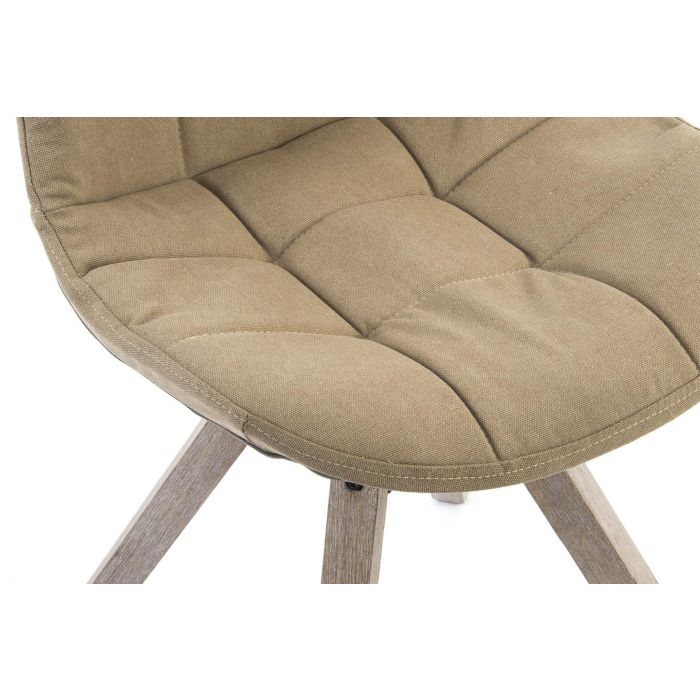 DKD Home Decor Silla Scandi Marrón Natural Pino Poliéster Algodón Desmontable 55x85x47 cm, Altura Asiento 51cm (2 Unidades) 1 DKD Home Decor Silla Scandi Marrón Natural Pino Poliéster Algodón Desmontable 55x85x47 cm, Altura Asiento 51cm (2 Unidades) 1