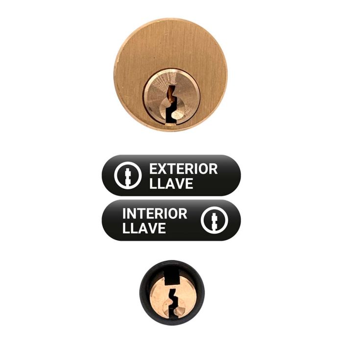 Cerrojo de seguridad Micel crr07 105l/50 Acero Gris 50 mm Sobreponer 1 Cerrojo de seguridad Micel crr07 105l/50 Acero Gris 50 mm Sobreponer 1