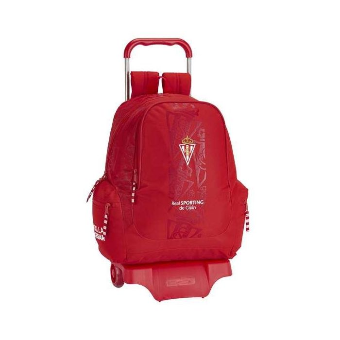 Cartera Escolar Safta Con Carro Sporting De Gijon 320x430x170 mm Cartera Escolar Safta Con Carro Sporting De Gijon 320x430x170 mm