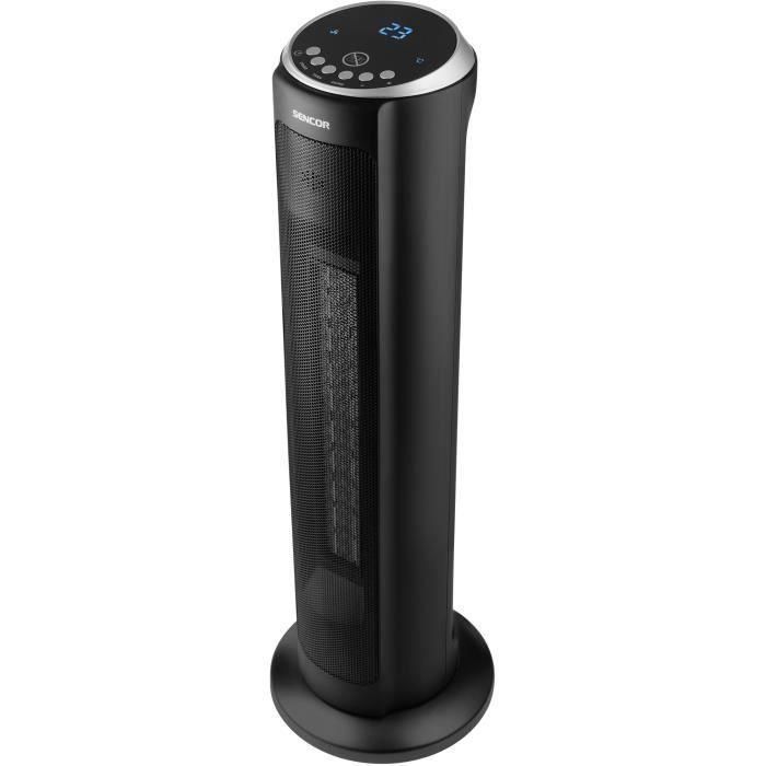 Radiador de torre cerámico - SENCOR - SFH 8990BK - Hasta 2000 W - 3 modos - 24 m² / 60 m³ - Mando a distancia - Negro 2