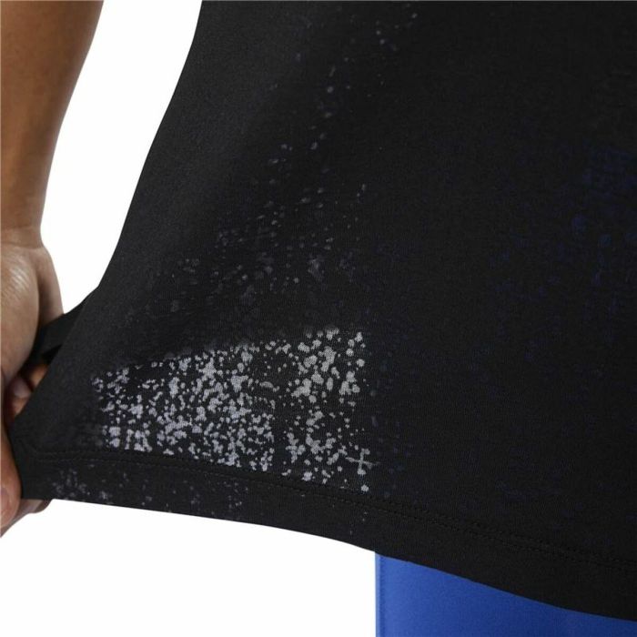 Camiseta para Mujer sin Mangas Reebok Burnout Negro XS 1