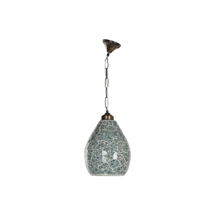 Lámpara de Techo Home ESPRIT Verde Azul cielo Metal Cristal 25 W 23 x 23 x 66 cm (2 Unidades) 5