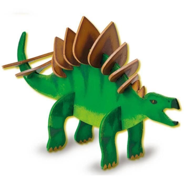 Dinosaurio de madera que brilla en la oscuridad - kit DIY - SES CREATIVE - Haz tu propio dinosaurio que brilla en la oscuridad. 3