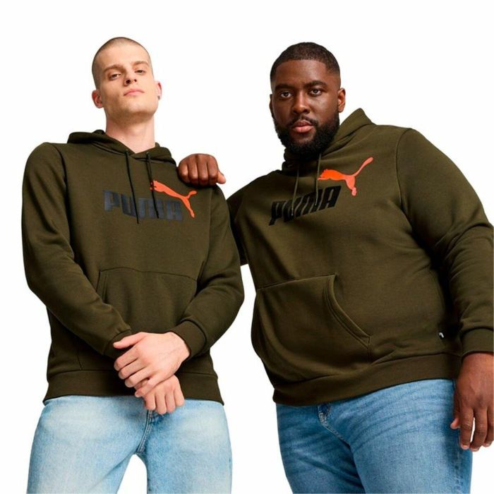 Sudadera con Capucha Hombre Puma Ess+ 2 Col Big Logo Marrón 2