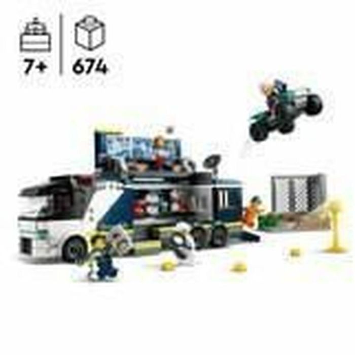 LEGO 60418 City Laboratorio Móvil de Ciencias Forenses, Juguete Cuádruple, Regalo para Niños a Partir de 7 Años y Minifiguras 5