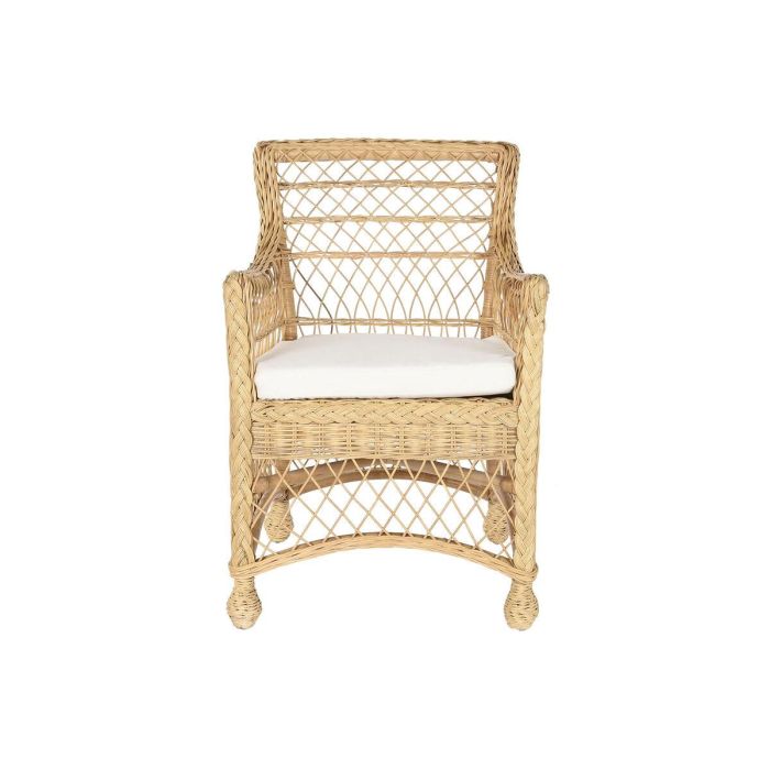 Sillón DKD Home Decor Blanco Natural 56 x 63 x 86 cm 2