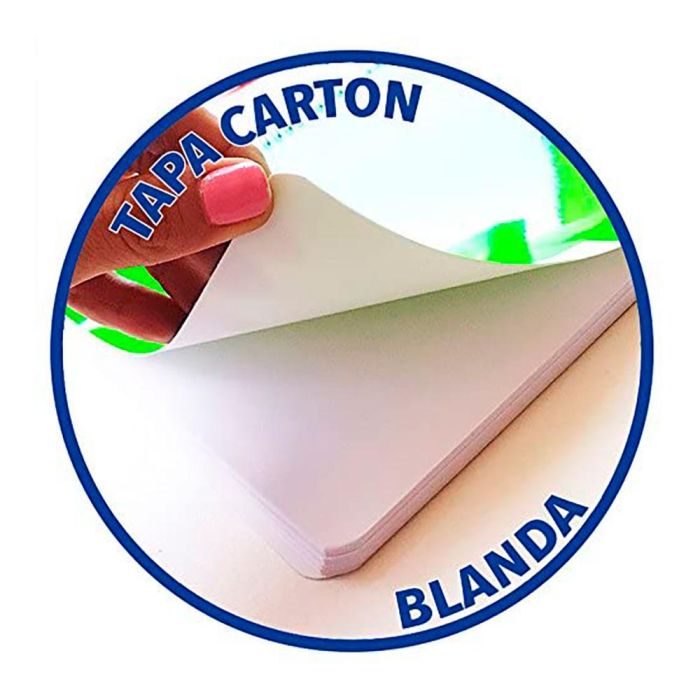 Enri Cuaderno Tapa Blanda Espiral DIN A5 Cuadriculado 4x4mm Colores Surtidos 15,5x21,5cm 3