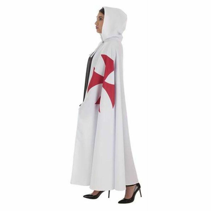 Disfraz adulto capa templario blanca talla XL