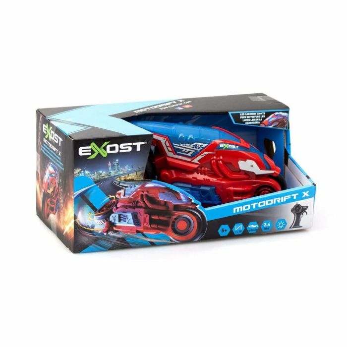 EXOST MOTODRIFT X LED AAAOS97004 - Moto Teledirigida 2.4 GHz 1:18, Roja 23 cm - Para Niños +5 Años 6