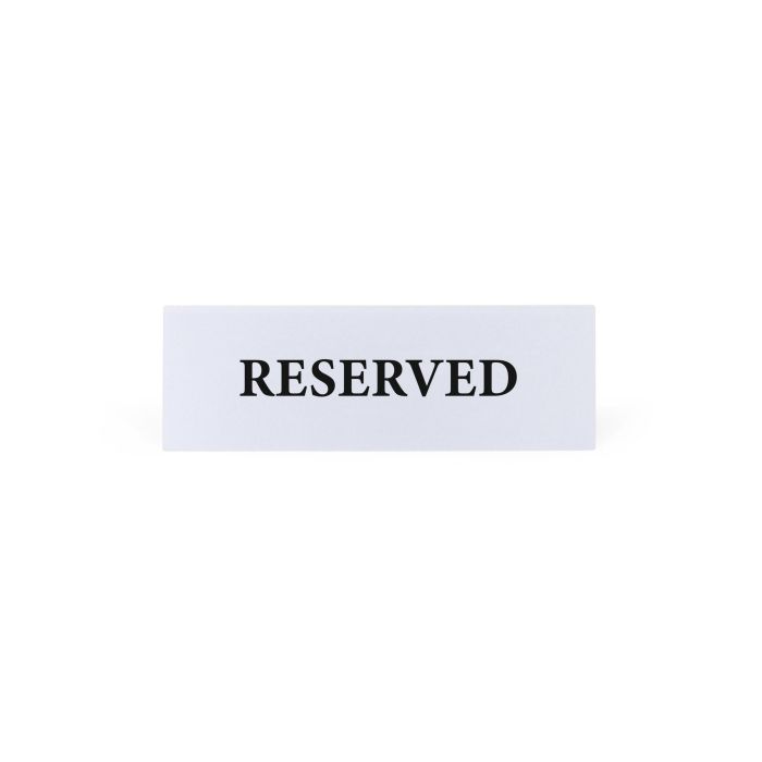 Placa Acrílica Reservado 15x5 cm - My Bar (24 Unidades) 5 Placa Acrílica Reservado 15x5 cm - My Bar (24 Unidades) 5