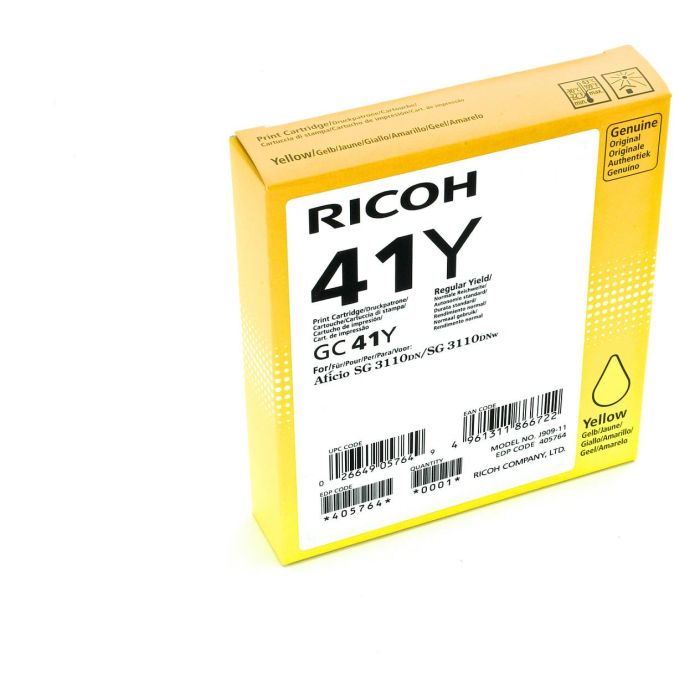 RICOH SG3110DN/3110DNW GC-41Y Cartucho Amarillo 1 RICOH SG3110DN/3110DNW GC-41Y Cartucho Amarillo 1