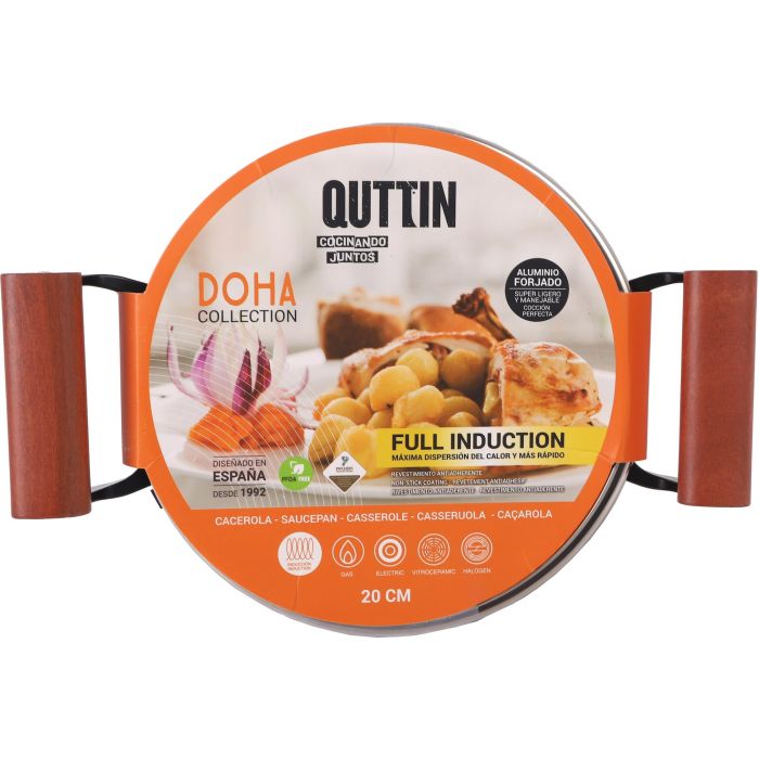 Cacerola Inde 20 cm con tapa Doha Quttin (4 Unidades) 3 Cacerola Inde 20 cm con tapa Doha Quttin (4 Unidades) 3