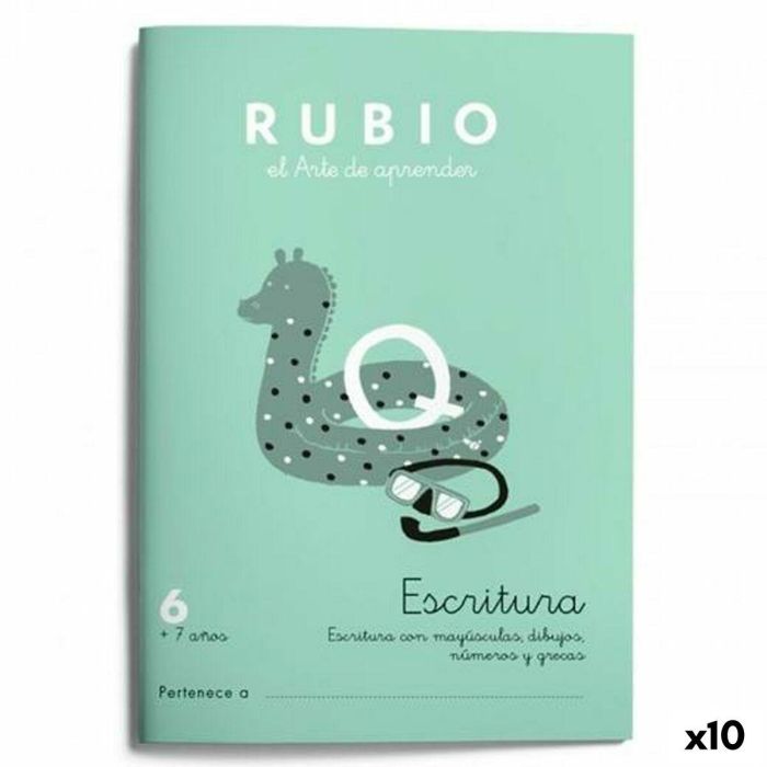 Cuaderno de escritura y caligrafía Rubio Nº06 A5 Español 20 Hojas (10 Unidades) 0 Cuaderno de escritura y caligrafía Rubio Nº06 A5 Español 20 Hojas (10 Unidades) 0