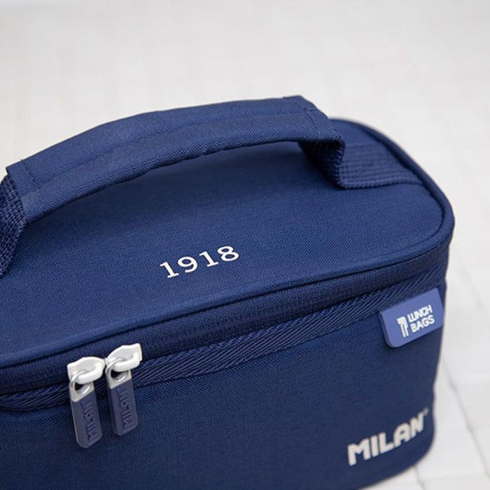 Bolsa isotérmica porta alimentos pequeña con 1 recipiente (1,5 l) serie 1918, azul marino milan 1 Bolsa isotérmica porta alimentos pequeña con 1 recipiente (1,5 l) serie 1918, azul marino milan 1