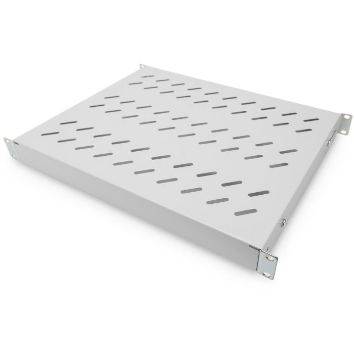 Digitus Baldas para Armario Rack 19" 1U, Ajustable 350-550mm, Gris, hasta 50kg, 44x482mm