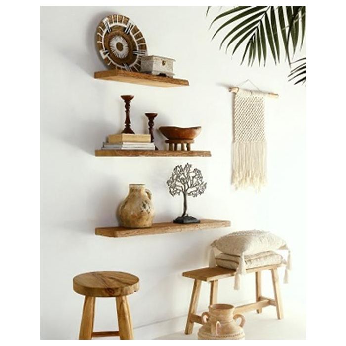 Estanteria Pared Item Home DKD Home Decor Natural 25 x 4 x 100 cm 1 Estanteria Pared Item Home DKD Home Decor Natural 25 x 4 x 100 cm 1