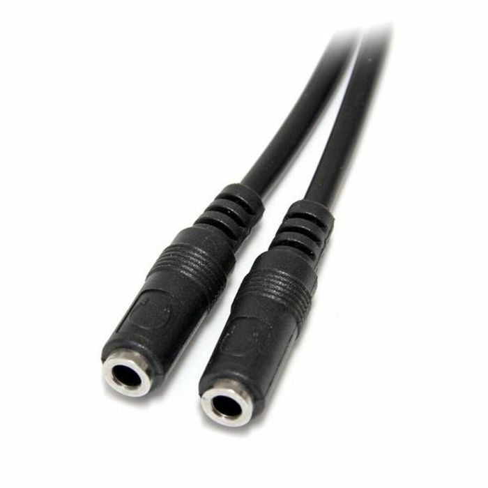 Adaptador Audio Jack Startech MUY1MFFS Negro 0,2 m 1 Adaptador Audio Jack Startech MUY1MFFS Negro 0,2 m 1