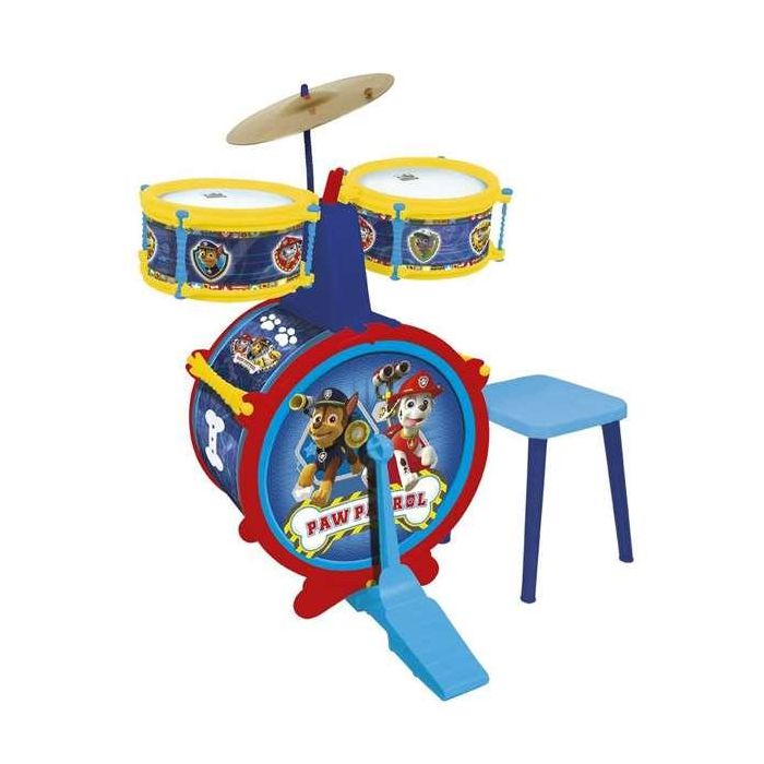 Bateria sencilla paw patrol con banqueta 55x36x38 cm 1 Bateria sencilla paw patrol con banqueta 55x36x38 cm 1
