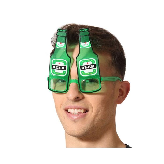 Gafas Carnaval Verde Cerveza Hombre Adulto