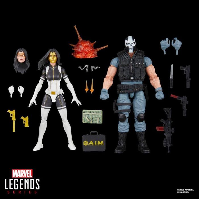 Blister 2 figuras Madame Masque & Crossbones Super Villains Marvel Legends Series 15cm 9