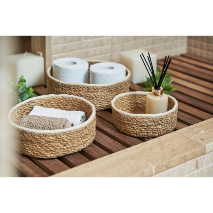 Privilege Set 3 Cestas Mimbre Redondas Ø26 cm, 20 cm, 17 cm (4 Cajas) 4