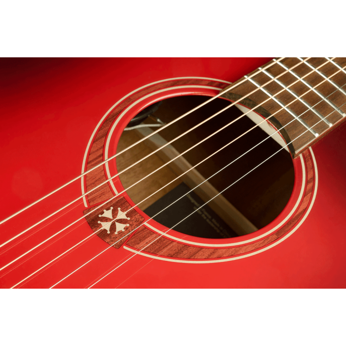 Guitarra Acústica Lag Dreadnought A/E Cutaway - Edición Limitada Red Burst 7 Guitarra Acústica Lag Dreadnought A/E Cutaway - Edición Limitada Red Burst 7